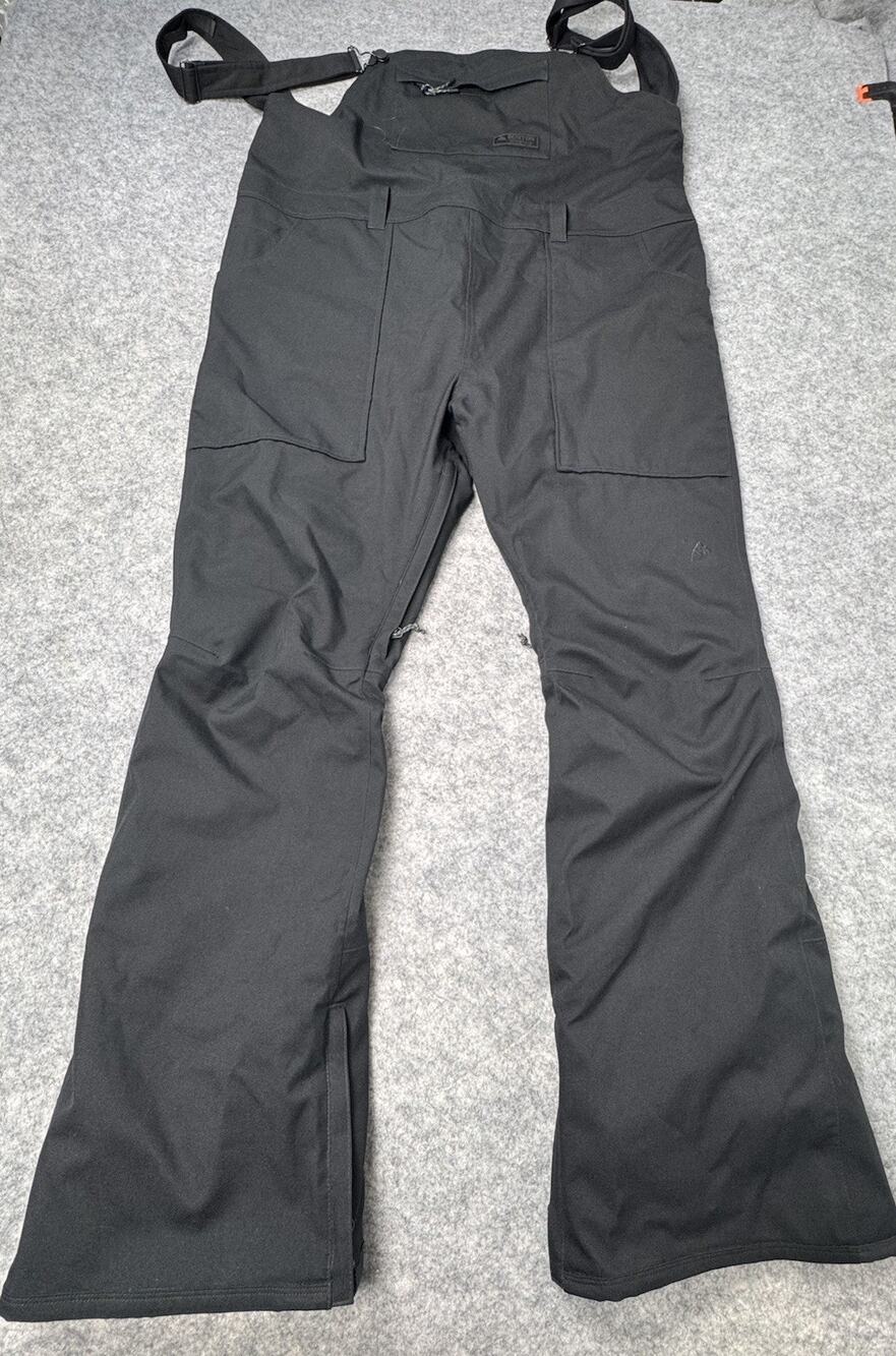 Burton Avalon Snowboard Bibs Pants Women's Size 2x Black Overalls Softshell